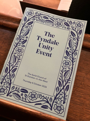 Tyndale Society unity event programme